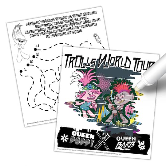 Imagine Ink® Trolls World Tour Magic Ink Pictures Game & Activity Book